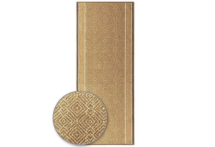 Karat Teppich Läufer Olymp, Flur Teppichläufer im Rauten Design, rutschhemm günstig online kaufen