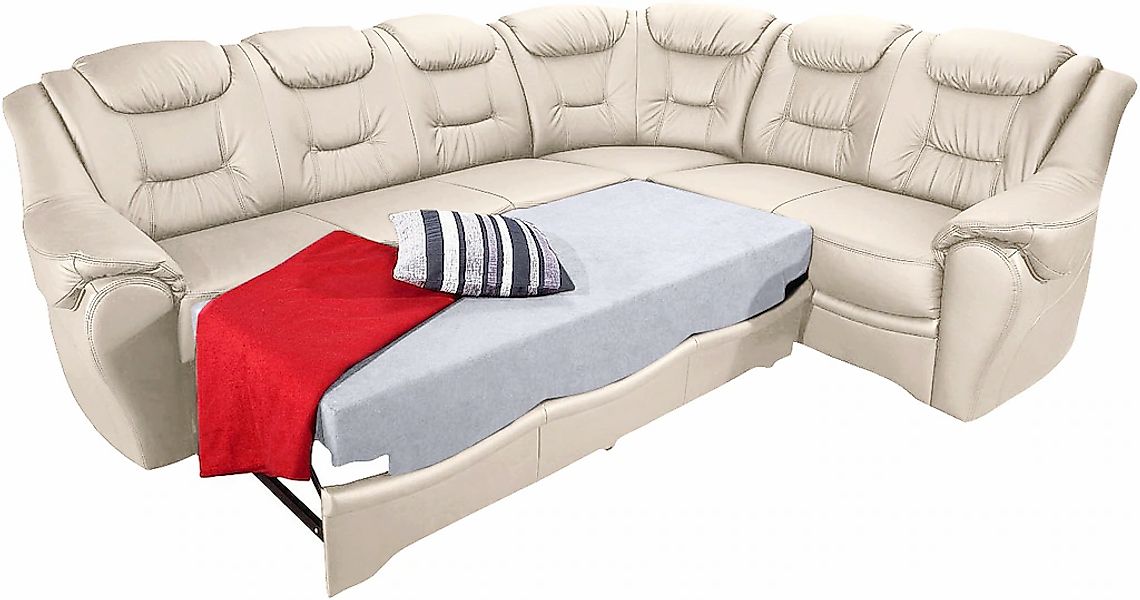 sit&more Ecksofa »Bellevue L-Form«, wahlweise mit Bettfunktion günstig online kaufen