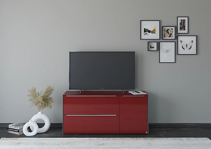 set one by Musterring Lowboard "reno-Dielen" 1 Stk. tlg. Mit Gleitern und i günstig online kaufen