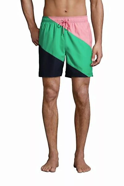 Badeshorts, 15 cm, Herren, Größe: L Normal, Pink, Polyester, by Lands' End, günstig online kaufen