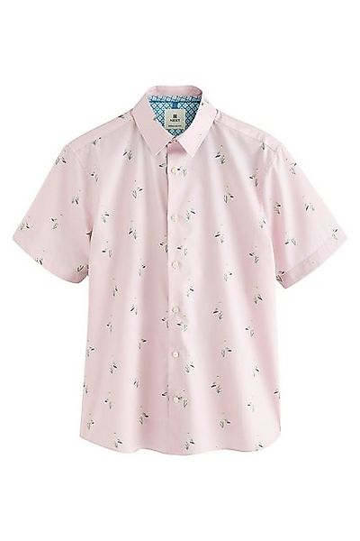 Next Kurzarmhemd Kurzärmeliges Regular Fit Hemd mit Print (1-tlg) günstig online kaufen