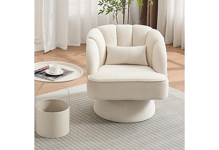 GarveeMore Sessel Sessel mit 360 Grad drehbare Kuscheltonnen-Akzentsofasess günstig online kaufen