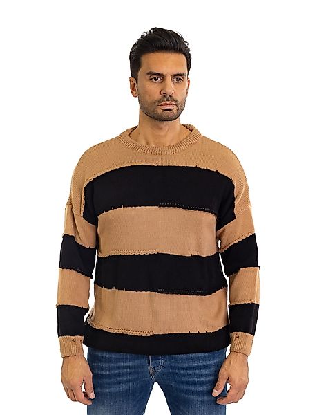 Denim Distriqt Strickpullover Herren Oversized Übergangs günstig online kaufen