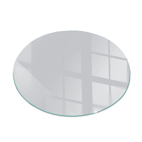 Tulup Glasplatte für Kamin Grau Glas unter Kamin Runden 70x70 cm Grau Glasp günstig online kaufen