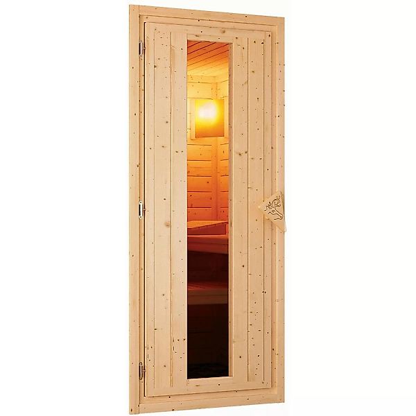 Karibu Türpaket Sauna Energiespartür Holz 38 + 40 mm günstig online kaufen