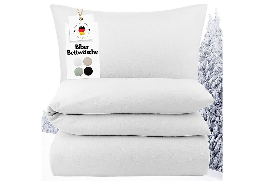 Carpe Sonno Bettwäsche Warme Biber Bettwäsche 135x200 155x220 - 100% Baumwo günstig online kaufen