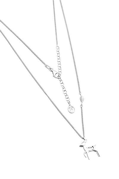 So CHIC... Kette mit Einhänger Kleines Reh – 18 Karat Weißgold plattierte 4 günstig online kaufen