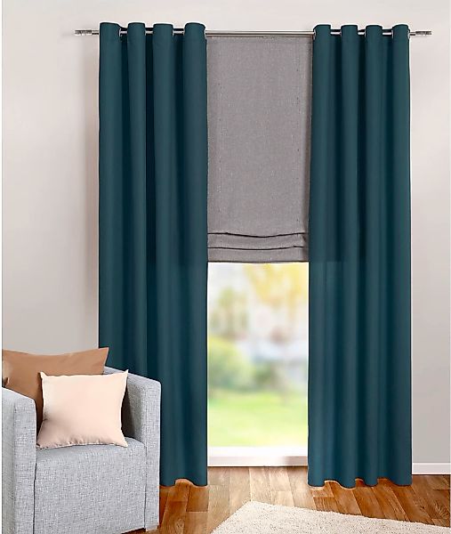 Weckbrodt Vorhang "Vito" Ösen 1 Stk. tlg. Microvelour, blickdicht, Unifarbe günstig online kaufen