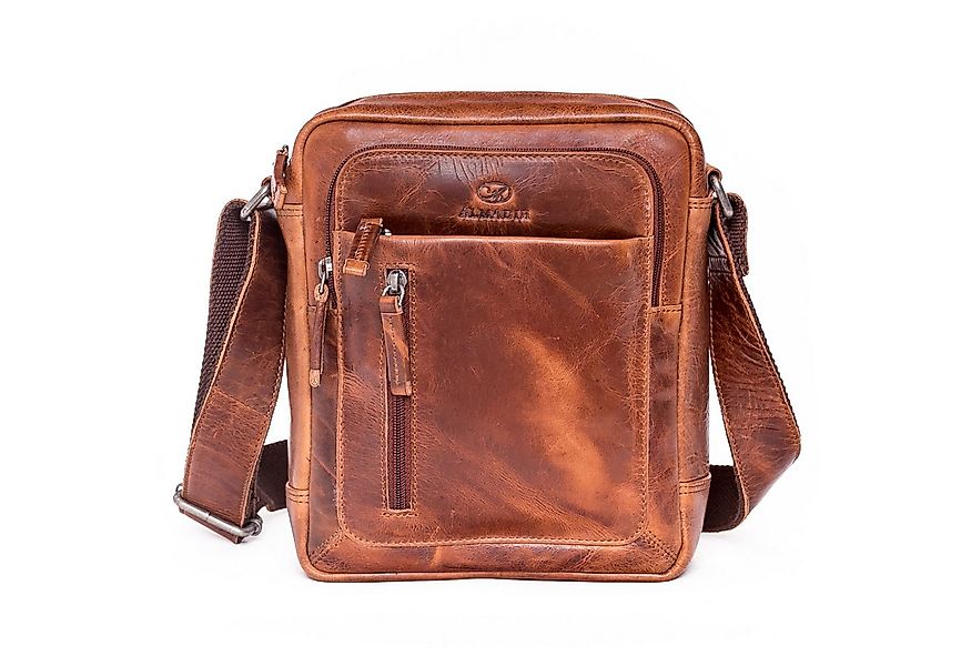 ALMADIH Umhängetasche Leder Herren klein FINN Ledertasche – Kompakte Messen günstig online kaufen