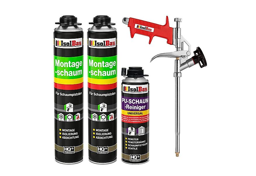 None Fenster SET Pistolenschaum 2 x 750 ml Montageschaum B2 Schaumpistole, günstig online kaufen