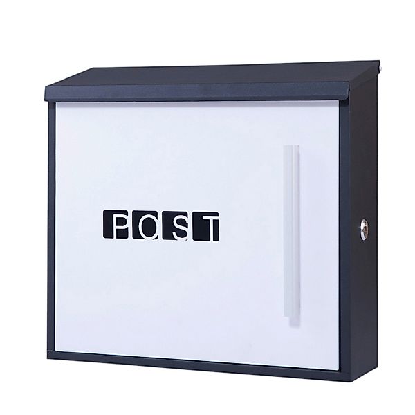 Arebos Briefkasten moderner Design Wandbriefkasten, Postkasten, inkl. Zeitu günstig online kaufen