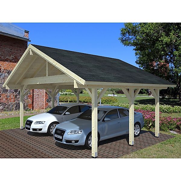 Palmako Carport Robert Natur 555 cm x 372 cm günstig online kaufen