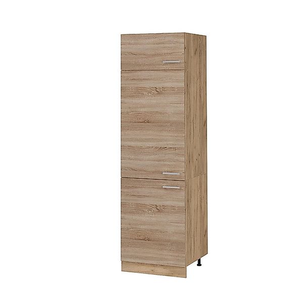 Vicco Kühlumbauschrank R-Line, Sonoma/Goldkraft Eiche, 60 günstig online kaufen