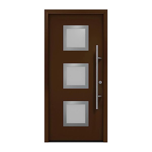EcoStar Haustür Isopro Secur IPS 810S Terrabraun 110 cm x 210 cm DIN R günstig online kaufen