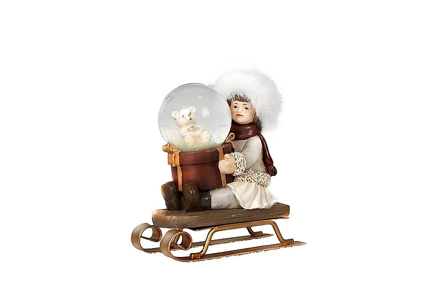 HTI-Living Schneekugel Schlittenmädchen mit Schneekugel (Stück, 1 St., 1 Sc günstig online kaufen