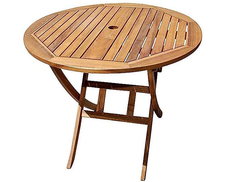 Trelevo® Gartentisch Jordan, klappbar, praktisches Schirmloch günstig online kaufen