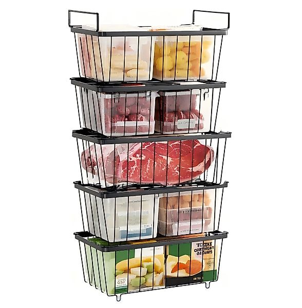 Refined Living Aufbewahrungsbox 5X Gefriertruhe Körbe günstig online kaufen