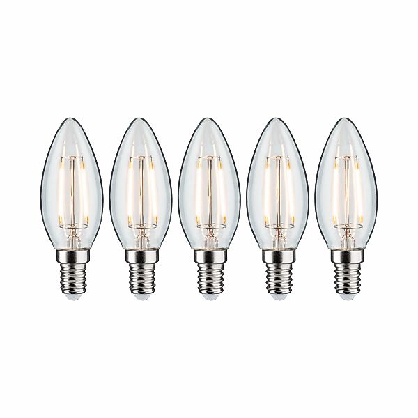 Paulmann "Filament Set LED Kerze E14 230V 5x250lm 5x2,6W 2700K Klar" günstig online kaufen