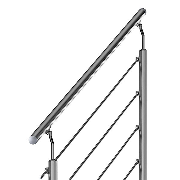 Dolle Außentreppe Gardentop Geländer Startset für 4 Stufen mit Edelstahlstä günstig online kaufen