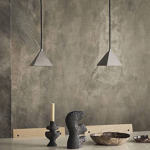 ferm LIVING Hängeleuchte Kare, stahlgrau, Edelstahl, 12,5 cm günstig online kaufen