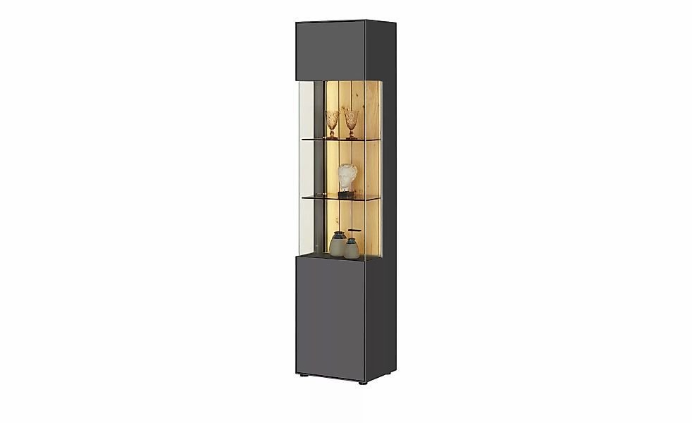 Jette Home Vitrine  Como ¦ grau ¦ Maße (cm): B: 47 H: 206 T: 38.0 Schränke günstig online kaufen