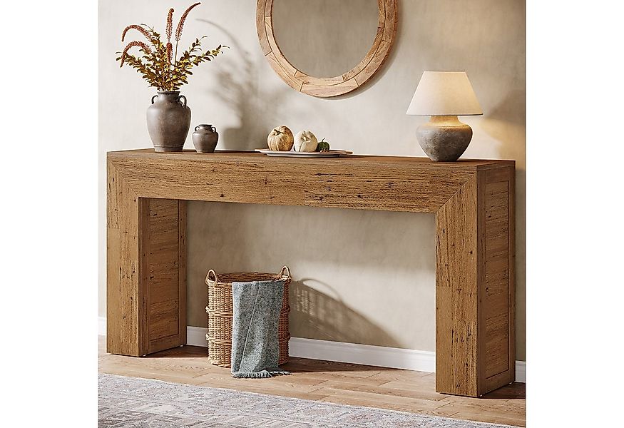 Tribesigns Konsolentisch 160 cm schmaler Sofatisch, Flurtisch aus Holz hint günstig online kaufen