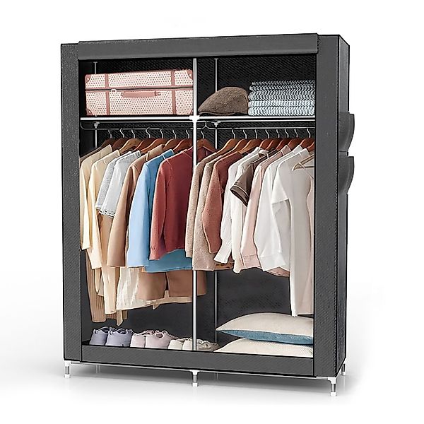 Intirilife Kleiderschrank (Faltschrank 108x170x45 cm in günstig online kaufen
