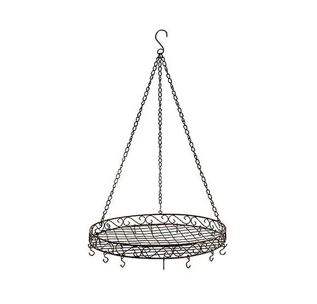 Viana Gartenfigur Hängendes Deko-Tablett Ø30cm im Vintage-Stil, Shabby Chic günstig online kaufen