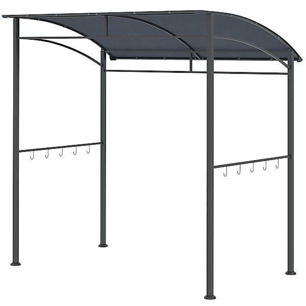 Outsunny Grillpavillon 215 x 150 x 220 cm Wasserabweisend Gartenpavillon mi günstig online kaufen