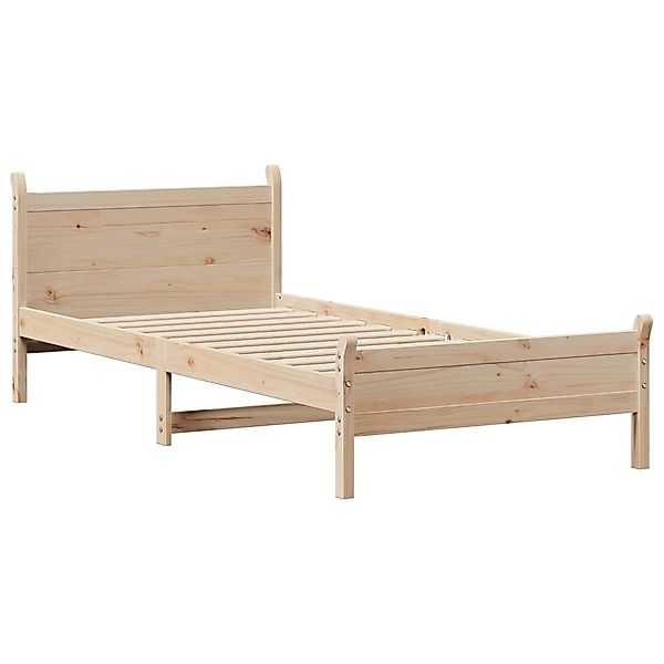 vidaXL Massivholzbett ohne Matratze 75x190 cm Kiefernholz 855615 günstig online kaufen