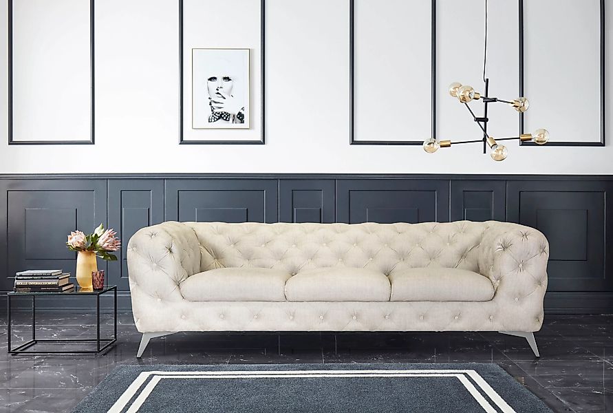 Leonique Chesterfield-Sofa »Glynis« günstig online kaufen