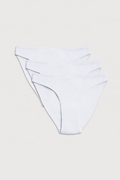 YSABEL MORA Minislip "BASIC COLLECTION COTTON WITH LACE", (3er Pack), mit f günstig online kaufen