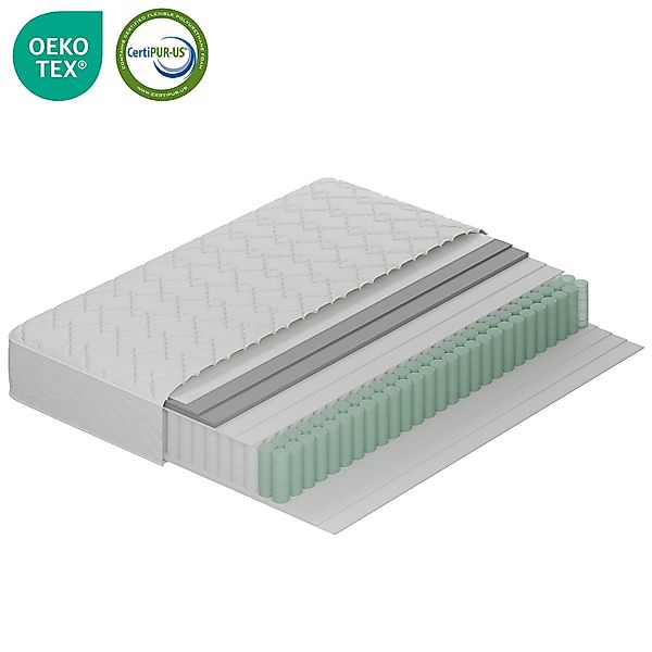 Komfortschaummatratze H3 Taschenfederkernmatratze, 3 Zonen Matratze, günstig online kaufen