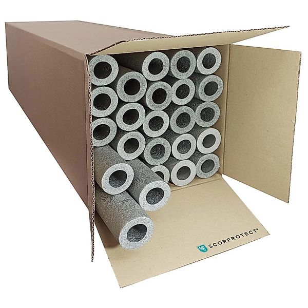 Scorprotect Karton Graue PE Rohrisolierung Angeschlitzt 28 X 13 X 1 Meter günstig online kaufen