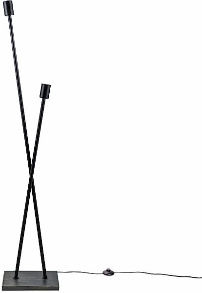 Paco Home Stehlampe »IKS«, 2 flammig, Leuchtmittel E27   ohne Leuchtmittel, günstig online kaufen