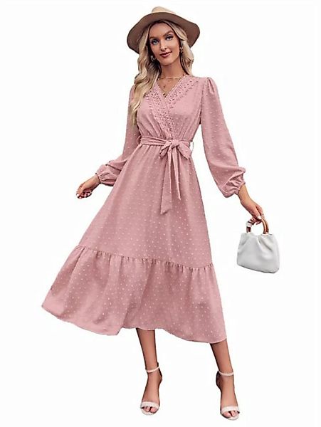 RUZU UG Abendkleid Damen kleid Etui-Kleid Spitze V-Ausschnitt A Linien Frei günstig online kaufen