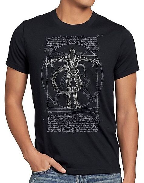 style3 T-Shirt Vitruvianischer Xenomorph ripley kino alien kino günstig online kaufen