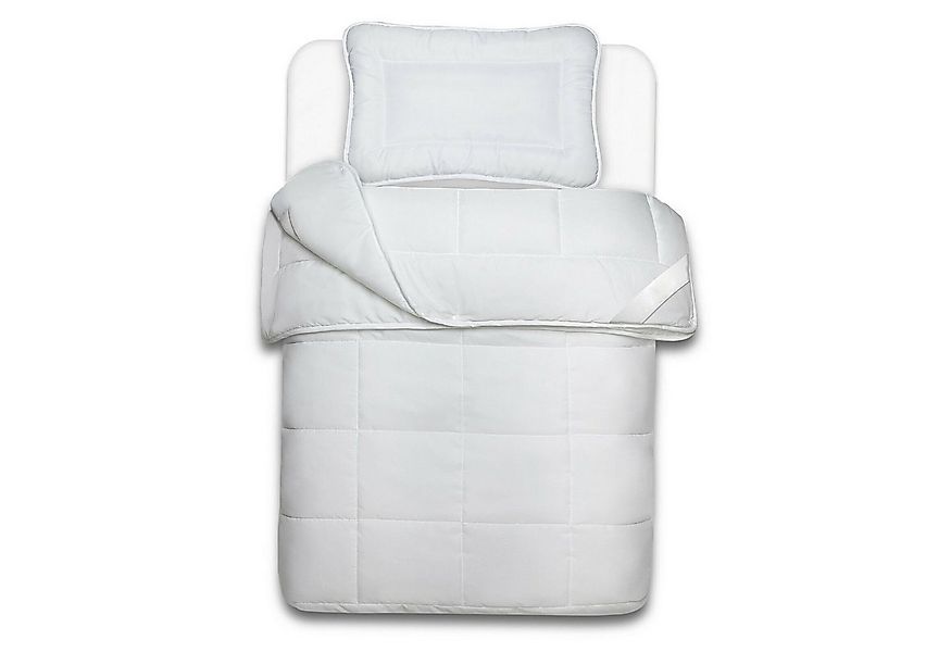 NYVI Kinderbettdecke + Kopfkissen 4-Jahreszeiten Kinder Bettdeckenset Junio günstig online kaufen