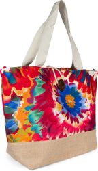 styleBREAKER Strandtasche Strandtasche mit Blumen Muster günstig online kaufen