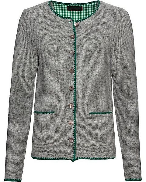 Reitmayer Strickjacke Linksstrickjacke mit Blumenstick günstig online kaufen