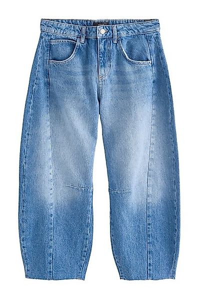 Next Weite Jeans Horseshoe Barrel-Jeans aus 100 % Baumwolle (1-tlg) günstig online kaufen