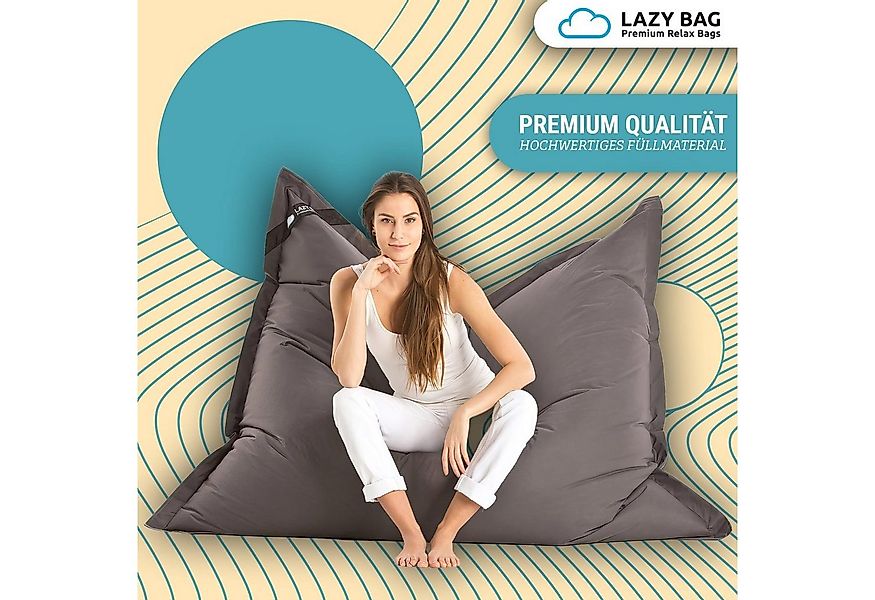 LazyBag Sitzsack Lazybag – XXL Nylon Sitzsack – Wasserfest, Innen und Außen günstig online kaufen