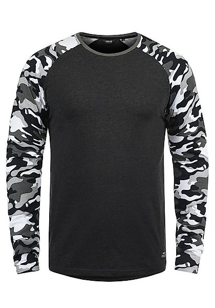 !Solid Rundhalsshirt SDCajus Longsleeve im Baseball-Look günstig online kaufen