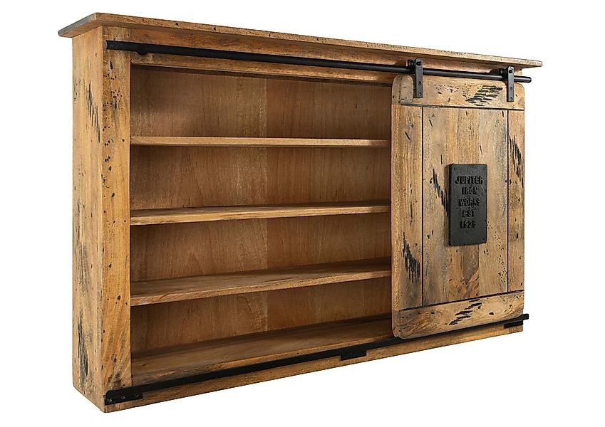 Massivmoebel24 Wandregal, 1-tlg., Wandregal Mango 130x25x80 günstig online kaufen