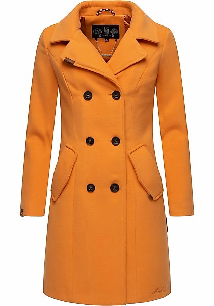 Marikoo Wollmantel Nanakoo edler Damen Trenchcoat günstig online kaufen