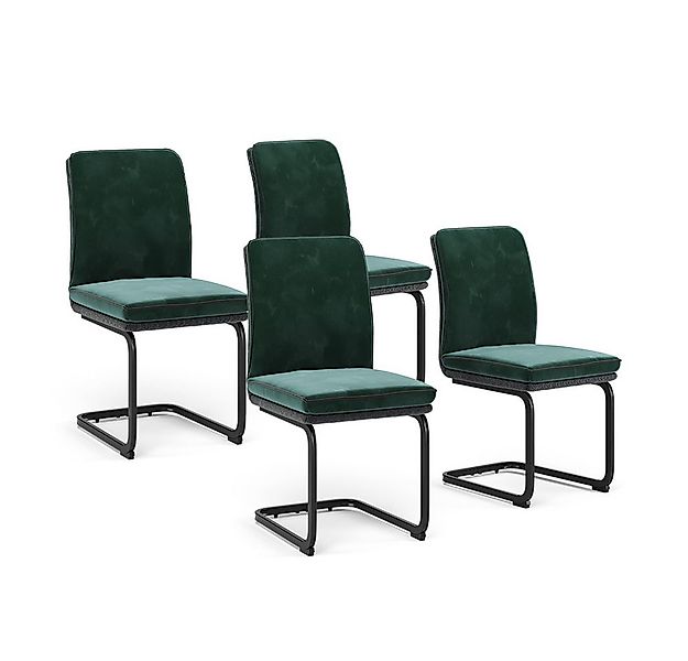 Vicco Esszimmerstuhl Eleganza, Grün, 4er Set günstig online kaufen