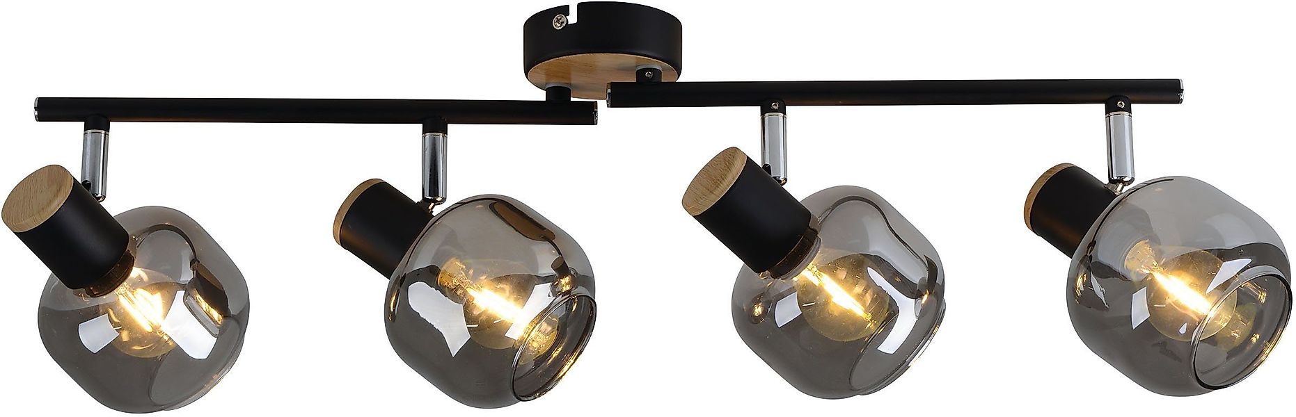 näve Deckenleuchte Fumoso, Leuchtmittel wechselbar, ohne günstig online kaufen