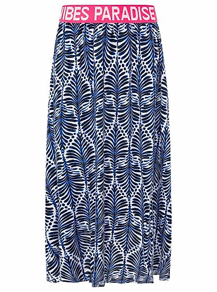 Zwillingsherz Maxirock ""Jungle Leaves"" Blättermotiv, Gummizug mit Schrift günstig online kaufen