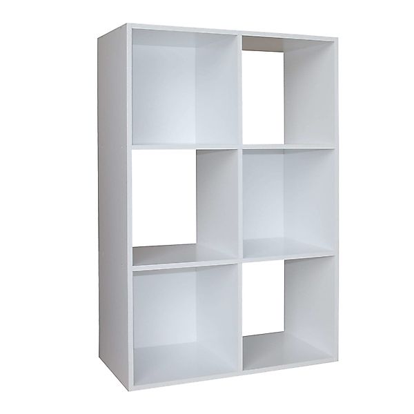 HTI-Living Standregal Standregal Weiß 6 Fächer günstig online kaufen