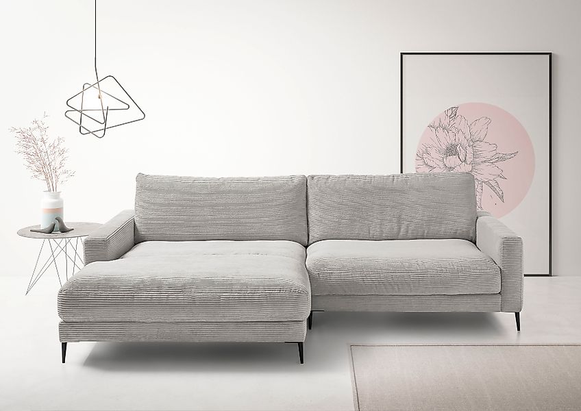 INOSIGN Ecksofa »Downtown, B/T/H: 272/190/84 cm L-Form« weicher Sitzkomfort günstig online kaufen